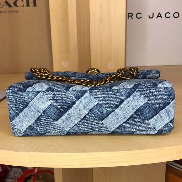 π₯KURT GEIGER - Mini Denim Kensington Bag - AG982 - Picture 9 of 10